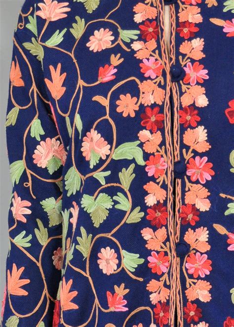 Embroidered Spring Jacket Vintage Oriental Embroidered Jacket Hand Embroidered Floral Jacket