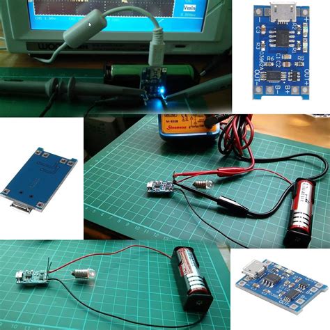 TP4056 Charging Module with Battery Protection 18650 BMS 5V Micro USB ...
