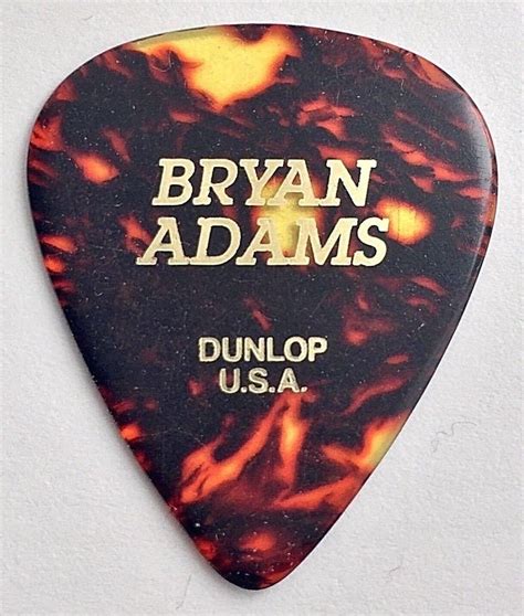 Bryan Adams Stage Used Guitar Pickplectrum 2016 2017 Get