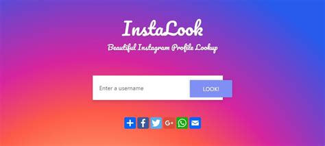 Instalook Instagram Profile Lookup Script By Rohitchouhan Codester