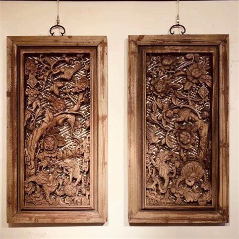 Sold Price A Pair Of Chinese Carved Nanmu Wooden Plaques Qing Dynasty