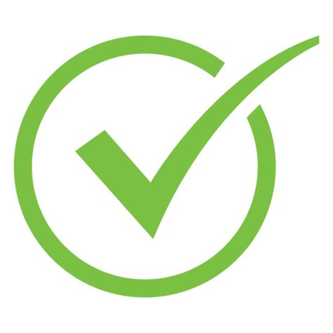 Imagen PNG de marca de verificación verde PNG All