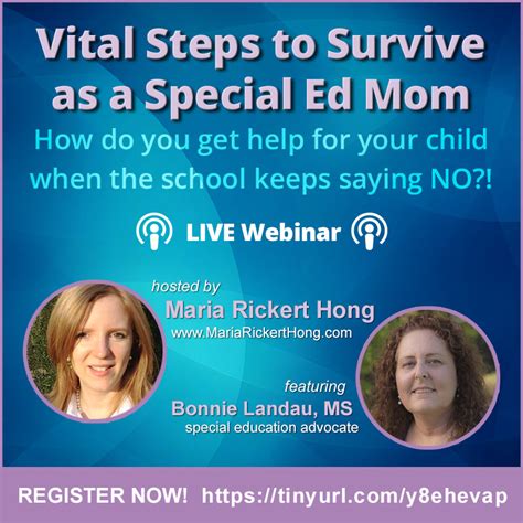 Webinar Vital Steps To Survive As A Special Ed Mom Special Mom Advocate