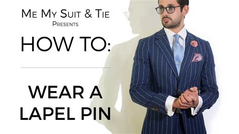 How To Wear A Lapel Pin Youtube