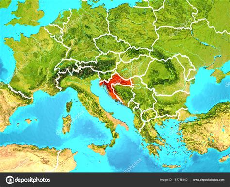 Croacia comparte fronteras con eslovenia al o, hungría en el n, serbia y montenegro en el e, bosnia y herzegovina en el s y e, y el mar adriático en el o, y tiene una longitud total de fronteras de 8.020 kms, incluyendo 5.835 kms la capital de croacia, zagreb, se encuentra en la parte norte del país. Imágenes: mapa politico de europa croacia | mapa de ...