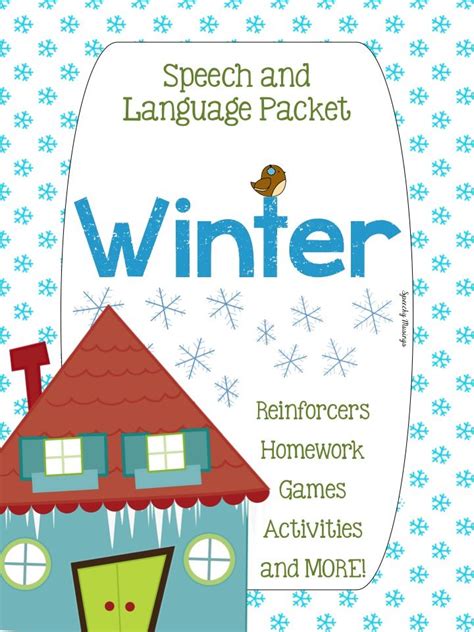 Winter Themed Speech And Language Packet Speechy Musings Speech And