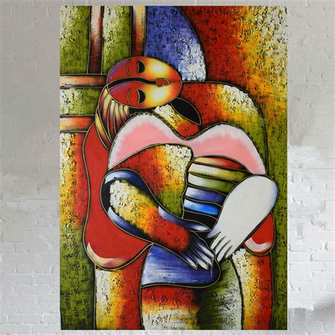 100% Handmade oil painting on canvas abstract Famous ...