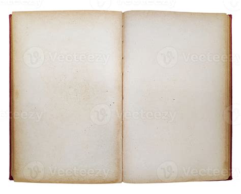 Old Open Book With Copy Space Isolated On A Transparent Background