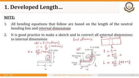 P Length Of Starting Blank In Sheet Metal Bending Considering The Bend Allowance YouTube