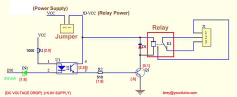 Having a 8-channels relay working with ULN2803A and 5V ...