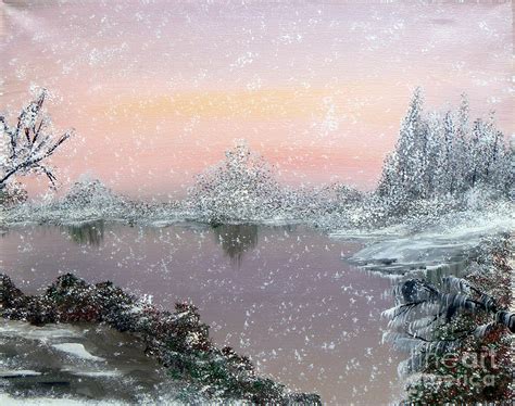First Snowfall Painting By Alys Caviness Gober Fine Art America