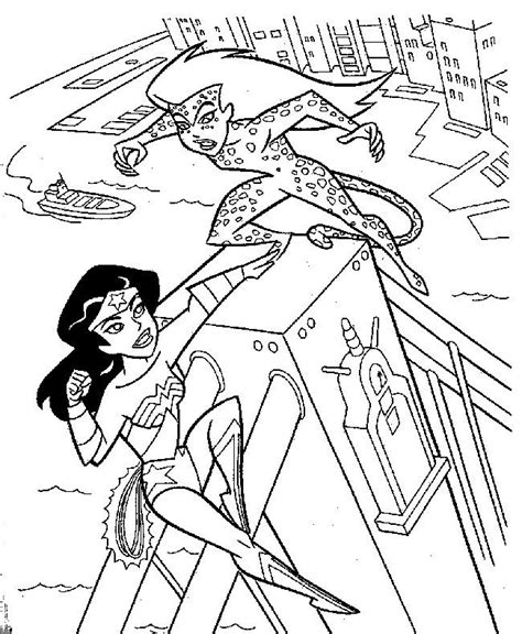 Superhero battle Kleurboek, Kleurplaten, Wonder woman