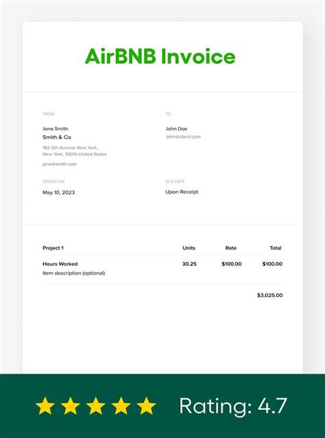Airbnb Invoice Template Free 2024 Updated Bonsai