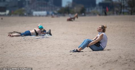 Sun Seekers Defy Beach Ban In New York State And Crowds In New Jersey
