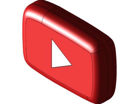 Youtube Logo 3d Png