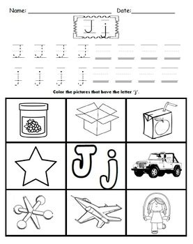 Perfect for kids in preschool, pre k and kindergarten. Letter J Worksheets! by Kindergarten Swag | Teachers Pay ...