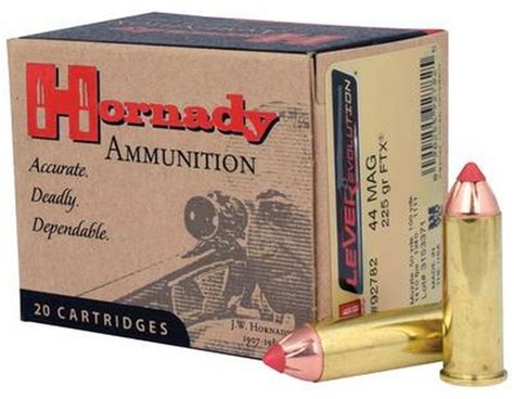 Hornady 92782 Leverevolution 44 Rem Mag 225gr Flex Tip Expanding 20 Rd