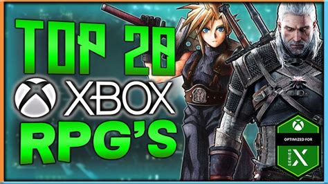 Top 20 Xbox Series And Xbox One Rpgs 2021
