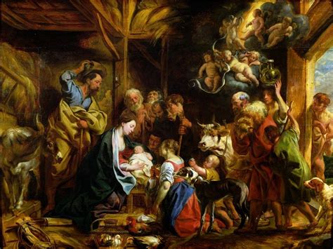 El Nacimiento De Cristo Por Nativity Painting Painting Jacob Jordaens