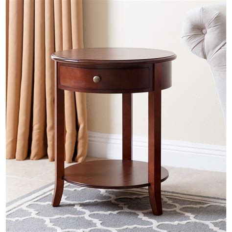 Abbyson Carson Single Drawer Wood End Table Free Shipping Today