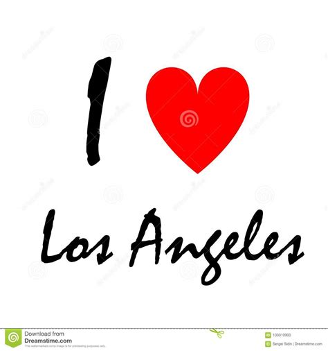 I Love La Los Angeles Heart Rainbow Flag Lgbt Stock Photography