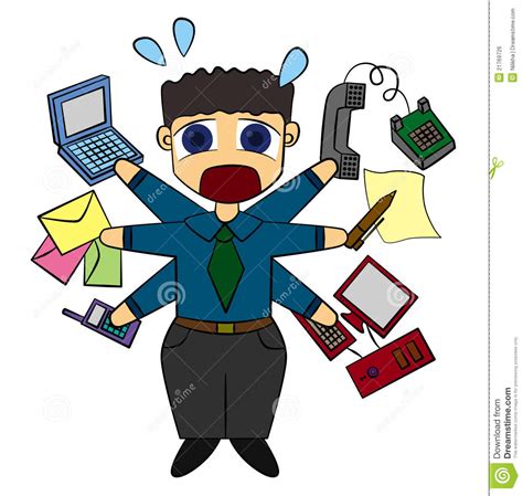 Busy Business Stock Illustration Image Of Stress Diligent 21769726