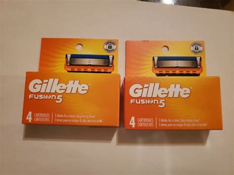 Gillette Fusion 5 Power Razor Blades 2 Packs of 4 Total of 8 cart Free