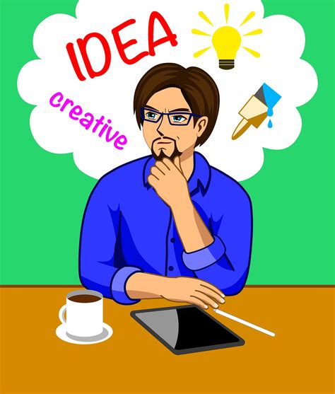 Creative Thinking Cartoon