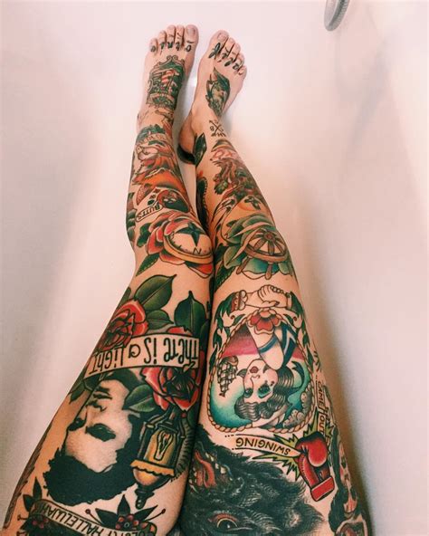 Leg Sleeve Tattoo Designs Ideas Design Trends Premium Psd