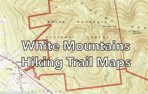 White Mountains Hiking Trail Maps