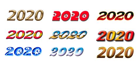 Year 2020 Transparent Background | PNG Mart