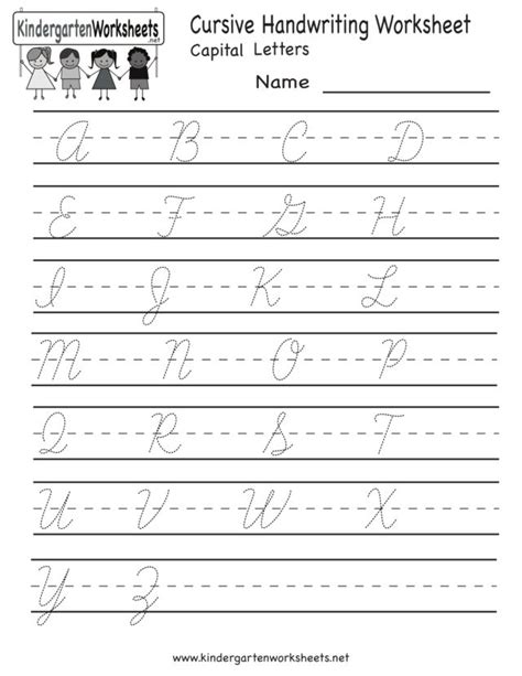 ️cursive Writing Capital Letters Worksheets Free Download