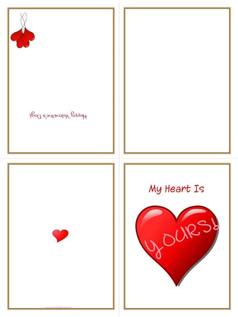 60 Report Free Printable Valentine Card Template Layouts With Free