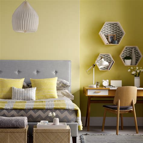 Vary the intensity of the color by keeping walls a couple of shades lighter than the bedding. Yellow bedroom ideas for sunny mornings and sweet dreams