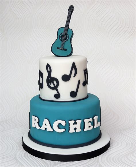 Music birthday cake this is a 6 chocolate cake with vanilla buttercream frosting. Acoustic Guitar Music Cake - CakeCentral.com
