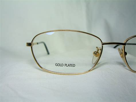 montblanc eyeglasses gold plated titanium oval square men s women s frames nos ebay