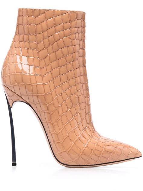 Casadei Blade Lacroc Leather Boots Farfetch