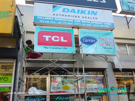 Daikin Tcl Carrier Panaflex Signage Skylite Advertising Studio Co