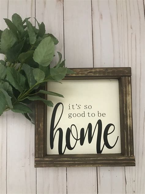 Small Framed Wood Farmhouse Sign For Your Homeits So Etsy