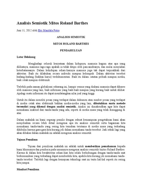 Karena teks eksplanasi adalah teks yang tanpa disadari, jenis teks eksplanasi seringkali ditemukan dalam aktivitas yang sedang kamu. Analisis Teks Media Suatu Pengantar Untuk Analisis Wacana Analisis Semiotik Dan Analisis Framing ...