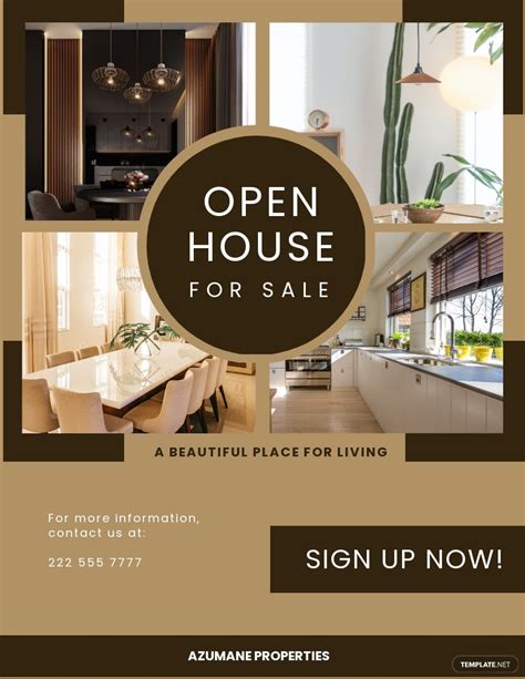 Open House Sale Flyer Template In Illustrator Word Apple Pages Psd