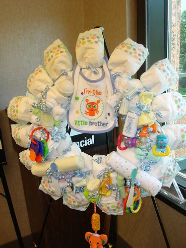 Have the person organizing the baby shower hang it up in the room before everyone arrives. Homemade Baby Shower Decorations