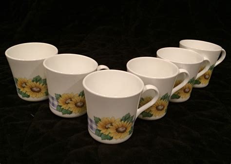 Or 2 l covered casserole. Lot of Six ~ 6 Vintage Corelle Mugs/Cups "Sunsations ...