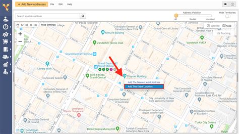 Drop A Pin On The Map To Save Address On Route Planner