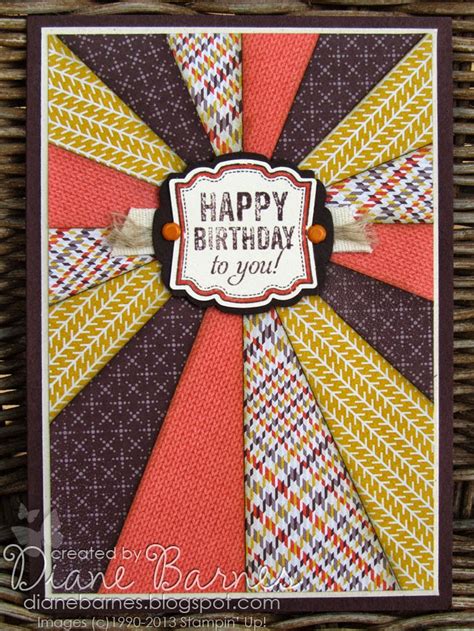 Don't worry, it's easier than you think to add that perfect personal touch. colour me happy: Sunburst birthday card for guys ...