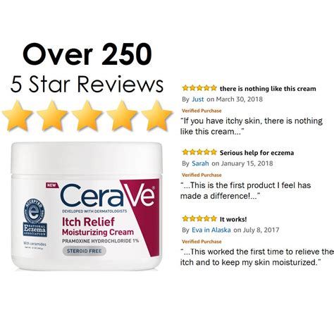 Cerave Moisturizing Cream For Itch Relief 12 Ounce Dry Skin Itch