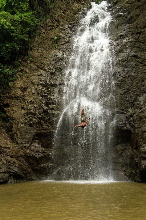 The Dive Montezuma Waterfalls Costa Rica Photograph By Kirsten Dale