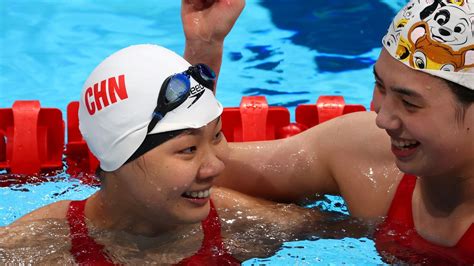 Olympics Swimming China Smash Expectations World Record To Win Relay