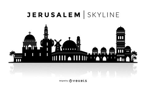 Free transparent jerusalem vectors and icons in svg format. Jerusalem Silhouette Skyline - Vector Download