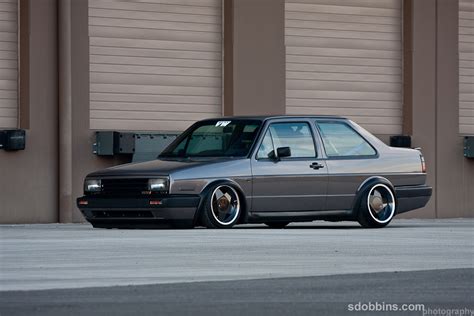 Jasons Bagged Mk2 Vw Jetta Coupe 16v On Borbet Type As 3202 A
